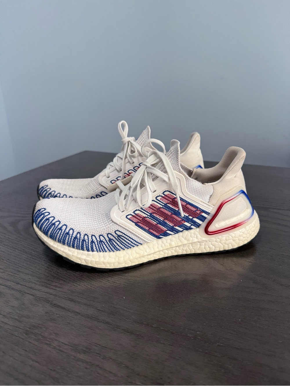 Adidas UltraBoost 20 USA EG0712 Red White Blue Men’s Size 8